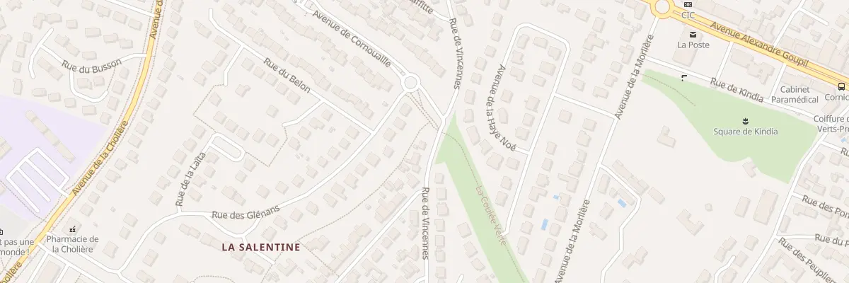 Plan du 24 Rue de Vincennes à Orvault