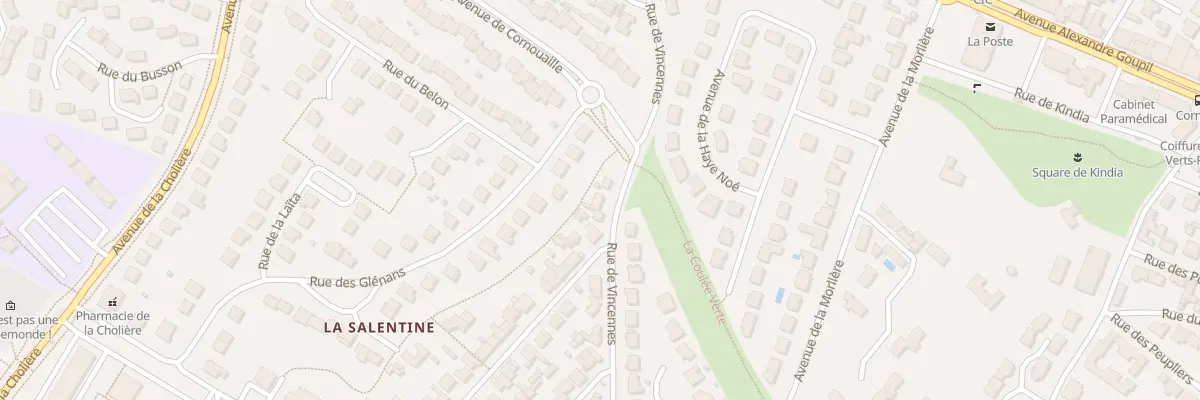 Plan du 28 Rue de Vincennes à Orvault