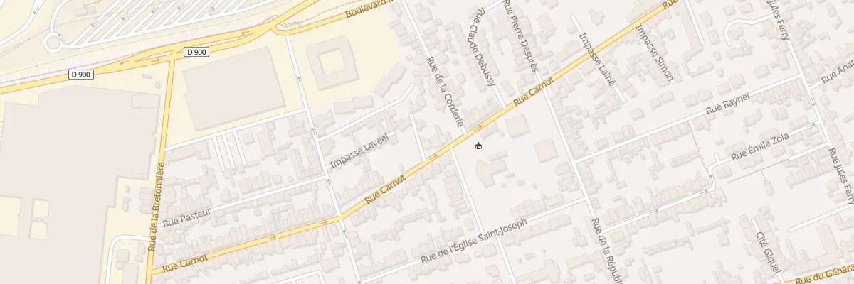 Plan du 77 Rue Carnot - Tourlaville à Cherbourg-en-Cotentin