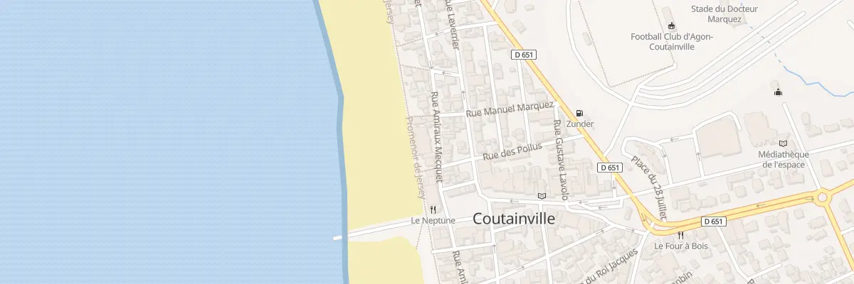 Plan du 12 Rue Amiraux Mecquet à Agon-Coutainville