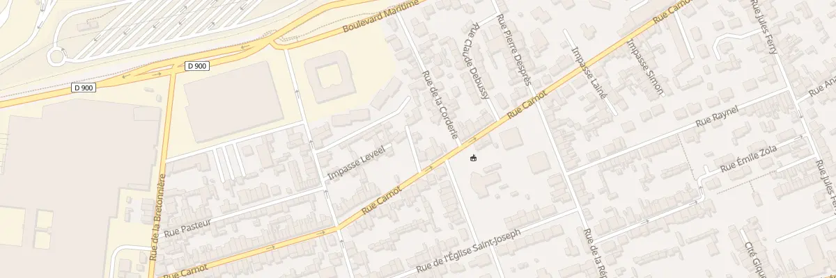 Plan du 77A Rue Carnot - Tourlaville à Cherbourg-en-Cotentin
