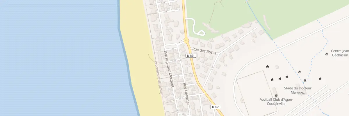 Plan du 55 Rue Amiraux Mecquet à Agon-Coutainville