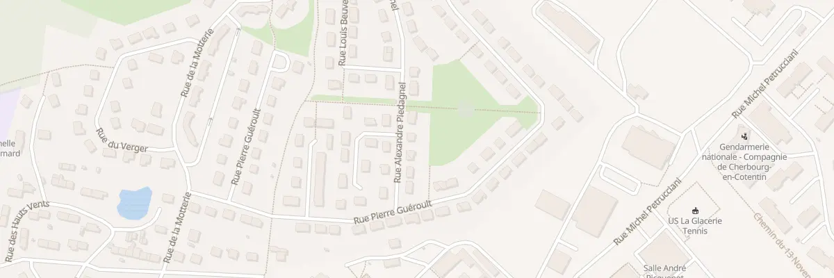 Plan du 8 Rue Alexandre Piedagnel La Gla à Cherbourg-en-Cotentin