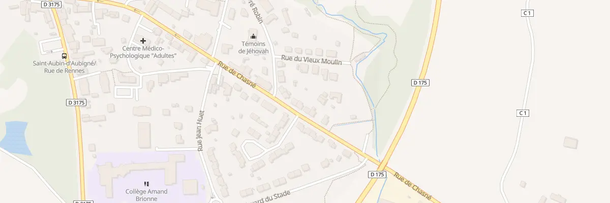 Plan du 25 Rue de Chasné à Saint-Aubin-d’Aubigné