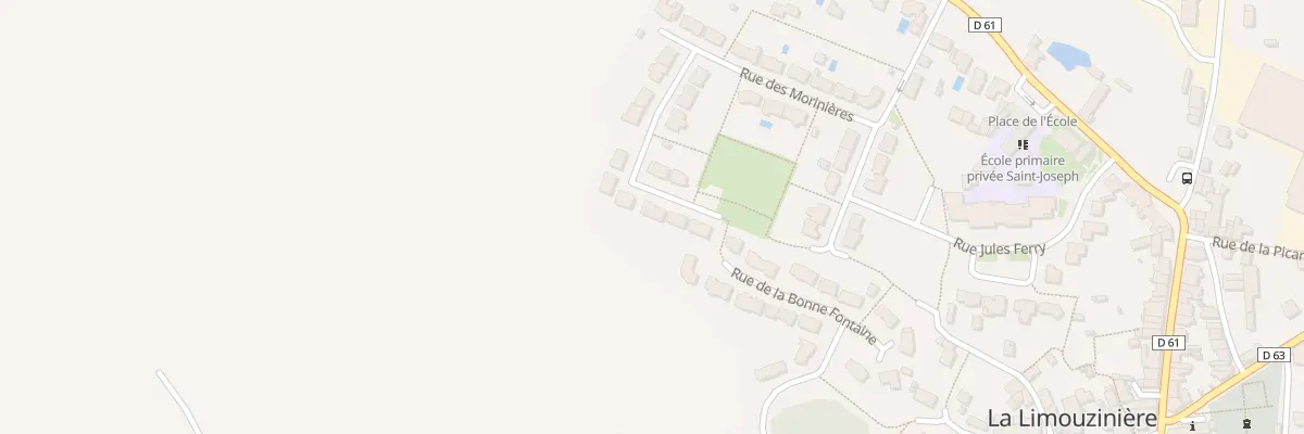 Plan du 34 Rue des Morinières à La Limouzinière