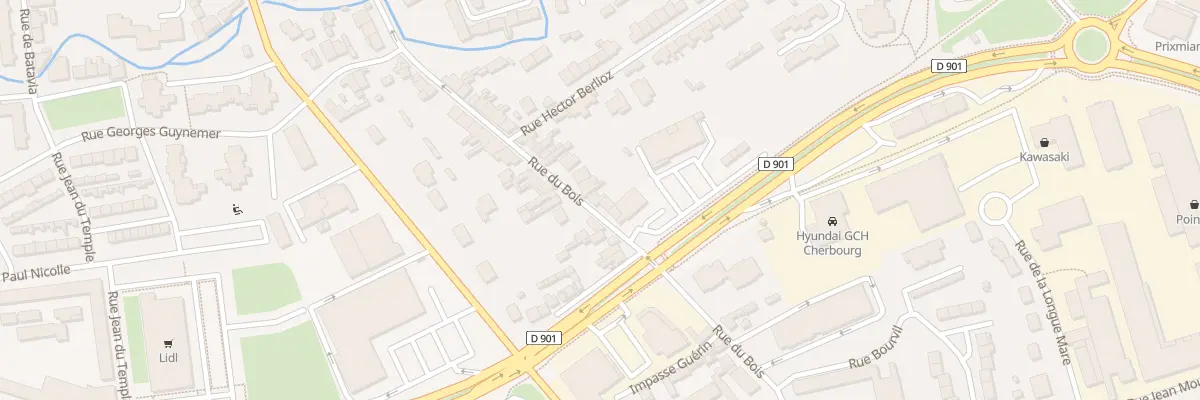 Plan du 105 Rue du Bois - Tourlaville à Cherbourg-en-Cotentin