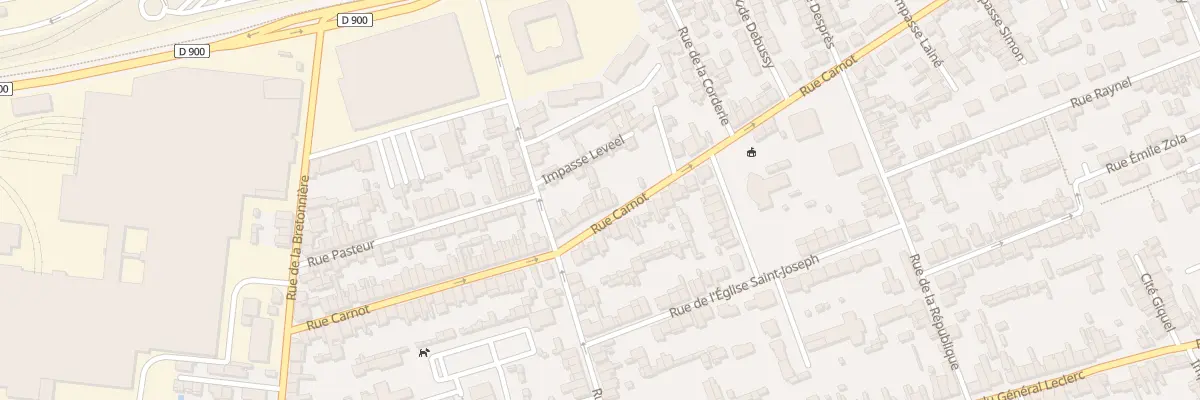 Plan du 61 Rue Carnot - Tourlaville à Cherbourg-en-Cotentin