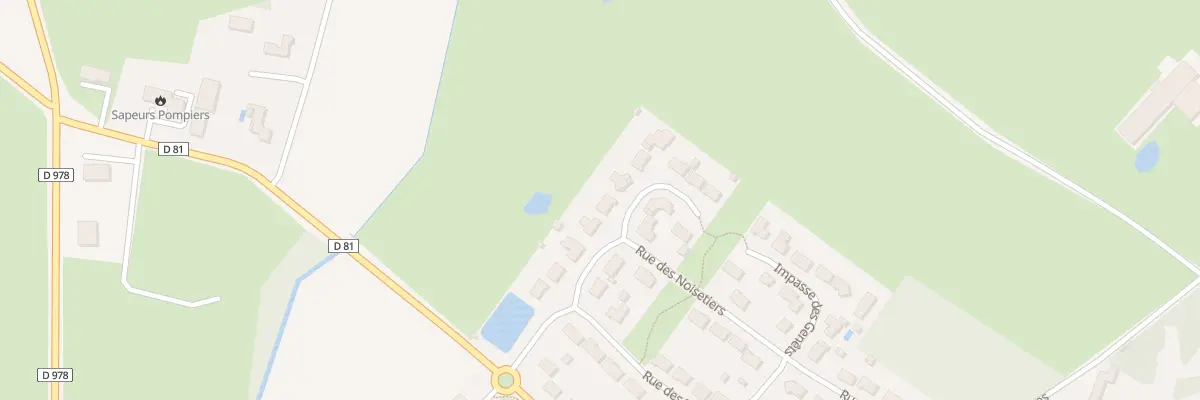 Plan du 1 Imp des Chênes à Saint-Étienne-du-Bois