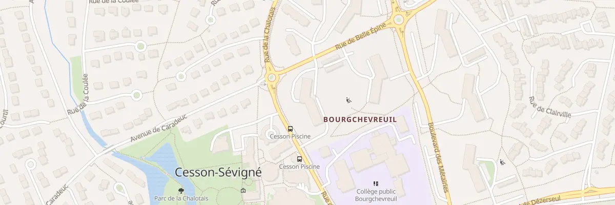 Plan du 175 Rue de Belle Epine à Cesson-Sévigné