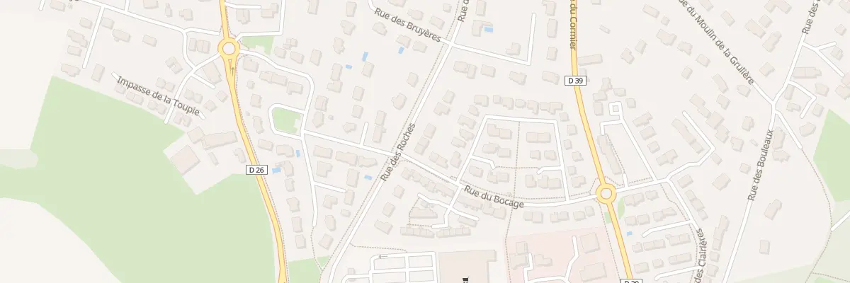 Plan du 21 Rue des roches à Grandchamp-des-Fontaines