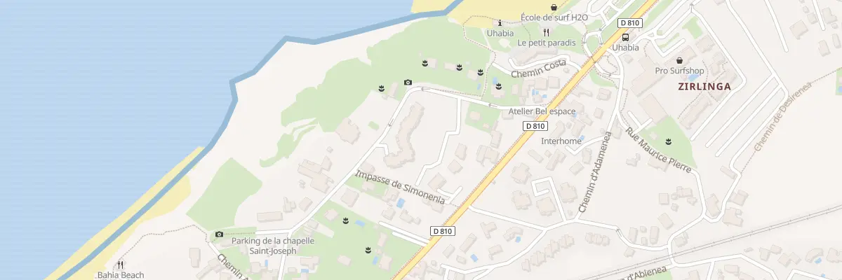 Plan du 7 Che de Parlamentia à Bidart