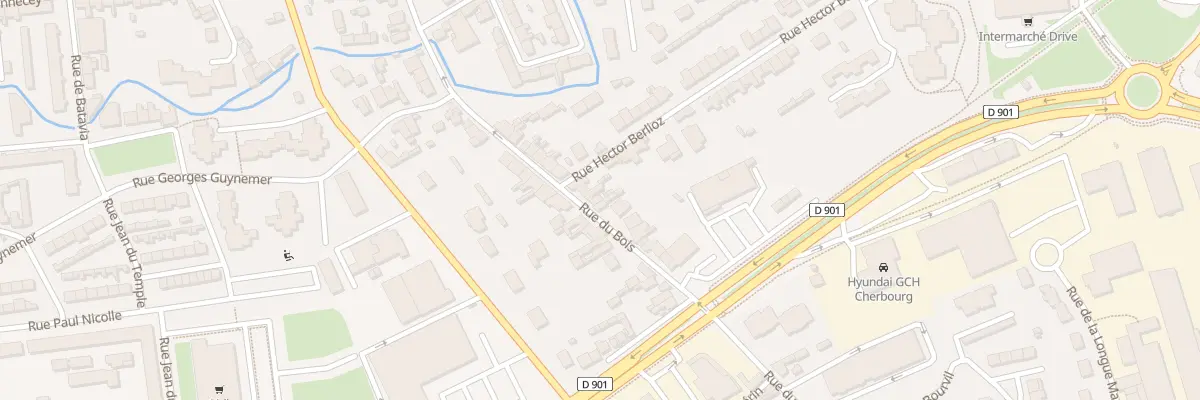 Plan du 93 Rue du Bois - Tourlaville à Cherbourg-en-Cotentin