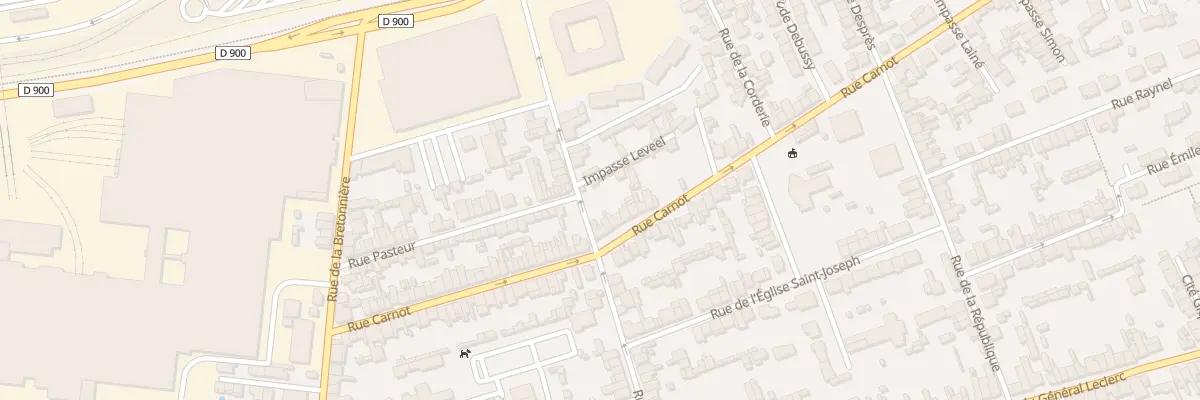 Plan du 55 Rue Carnot - Tourlaville à Cherbourg-en-Cotentin