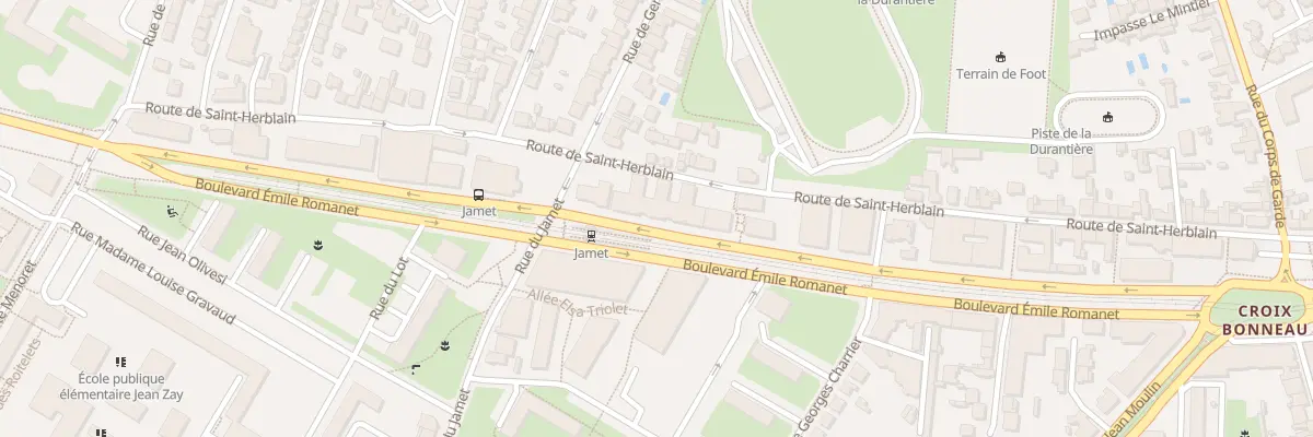 Plan du 16 Bd Emile Romanet à Nantes