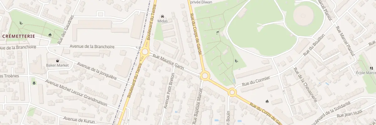 Plan du 4 Rue Maurice Garin à Nantes
