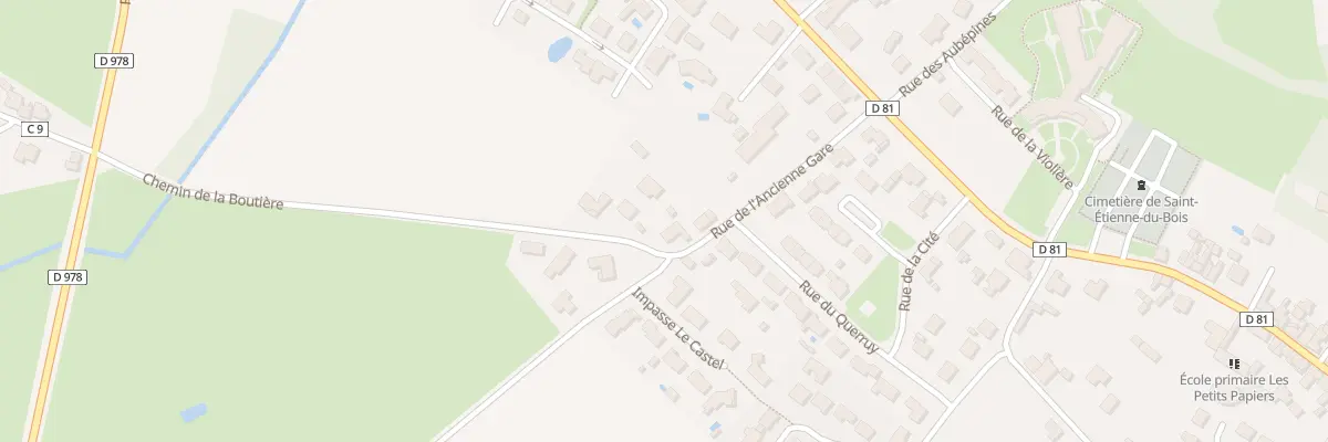 Plan du 10 Rue de l’ancienne gare à Saint-Étienne-du-Bois