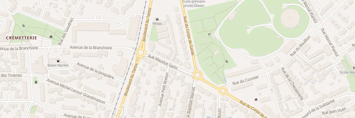Plan du 6 Rue Maurice Garin à Nantes