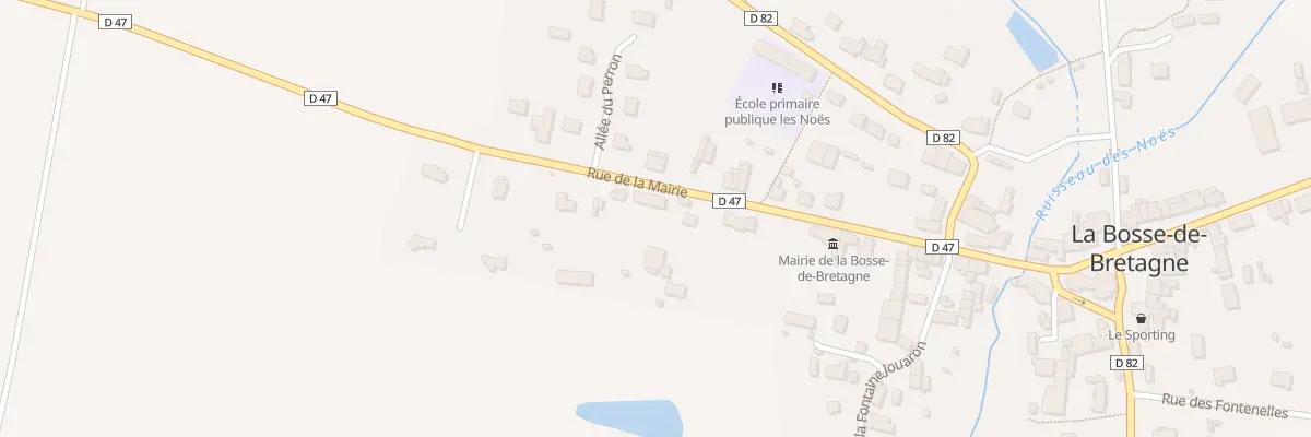 Plan du 21 Rue de la Mairie à La Bosse-de-Bretagne