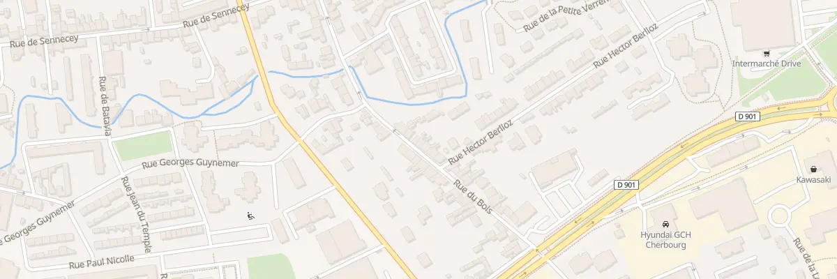 Plan du 75B Rue du Bois - Tourlaville à Cherbourg-en-Cotentin