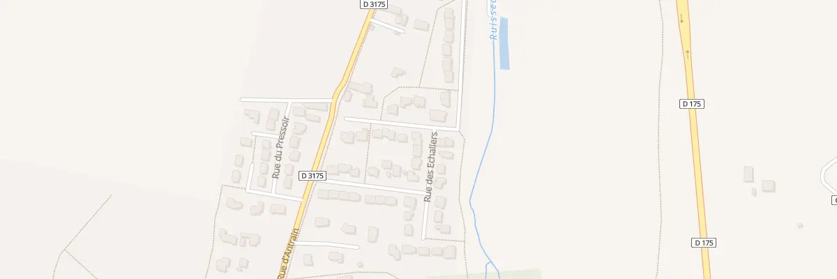 Plan du 2 Rue des Echaliers à Saint-Aubin-d’Aubigné