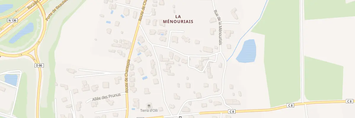 Plan du 8T Rue de la Ménouriais à Cesson-Sévigné