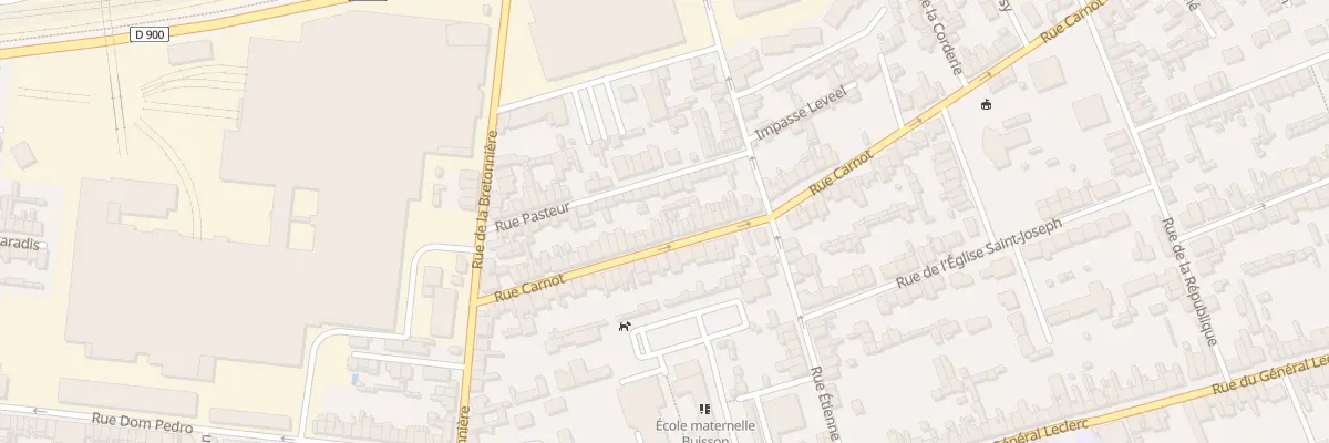 Plan du 33 Rue Carnot - Tourlaville à Cherbourg-en-Cotentin