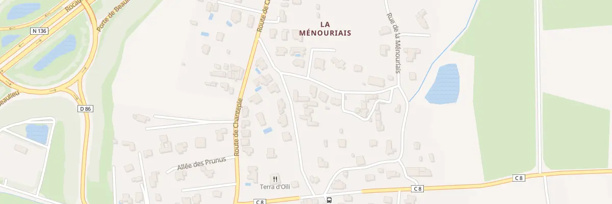 Plan du 6 Rue de la Ménouriais à Cesson-Sévigné