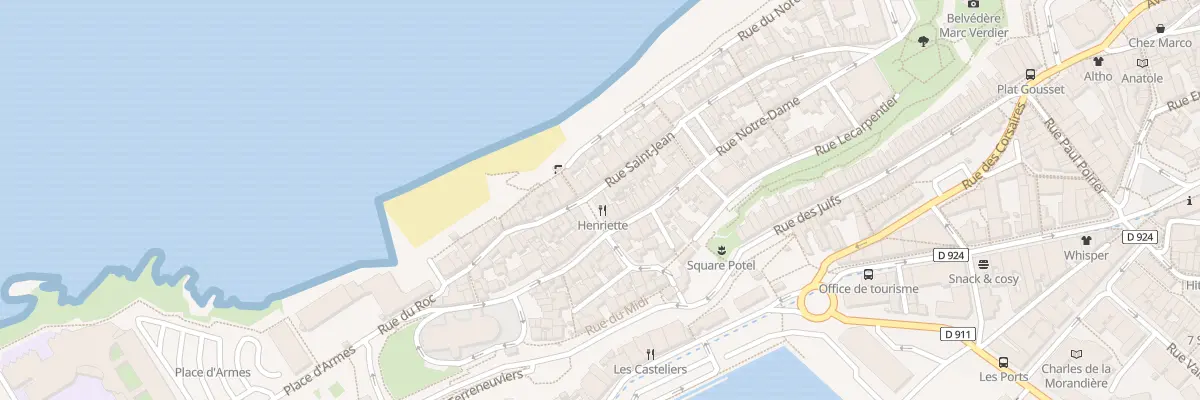 Plan du 28 Rue Saint-jean à Granville