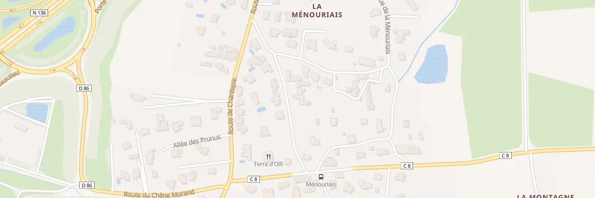 Plan du 2 Rue de la Ménouriais à Cesson-Sévigné