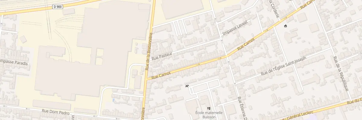 Plan du 25 Rue Carnot - Tourlaville à Cherbourg-en-Cotentin