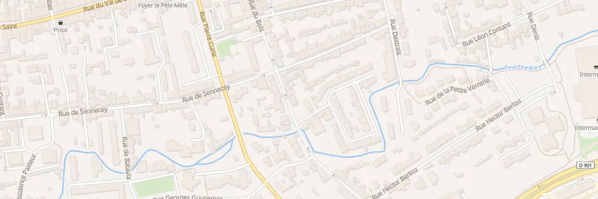 Plan du 53 Rue du Bois - Tourlaville à Cherbourg-en-Cotentin