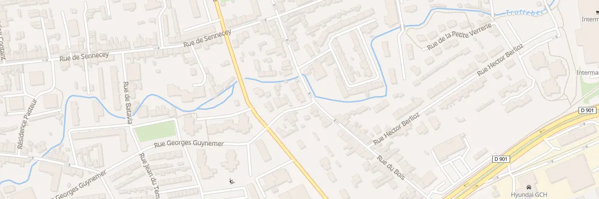 Plan du 54 Rue du Bois - Cherbourg à Cherbourg-en-Cotentin