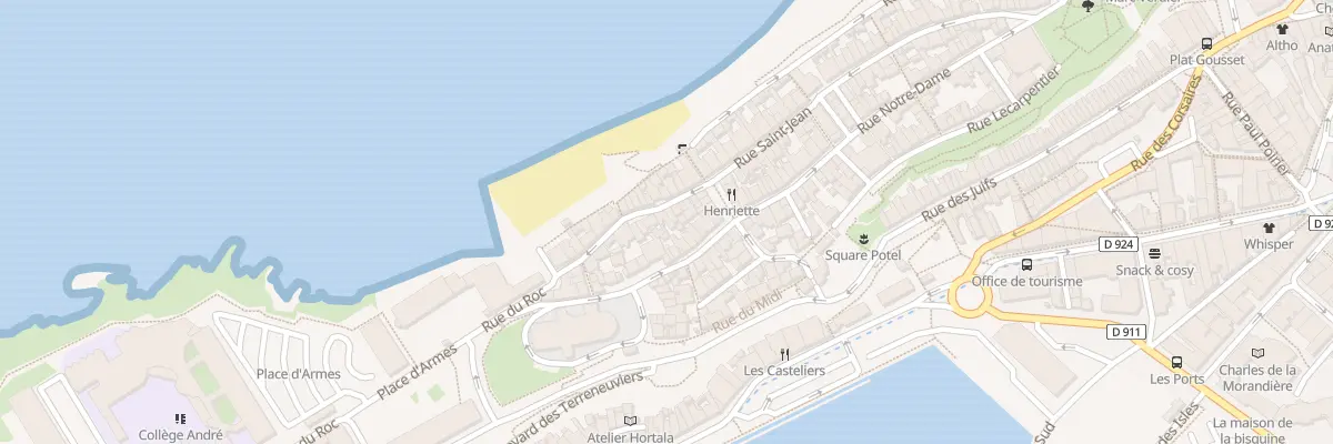 Plan du 16 Rue Saint-jean à Granville