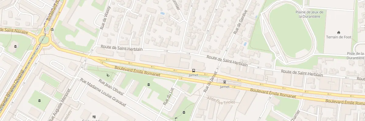 Plan du 18 Bd Emile Romanet à Nantes