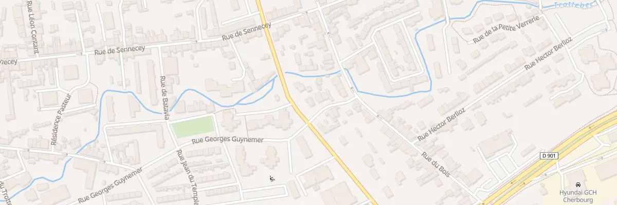 Plan du 23 Av Mal de Lattre de Tassigny à Cherbourg-en-Cotentin