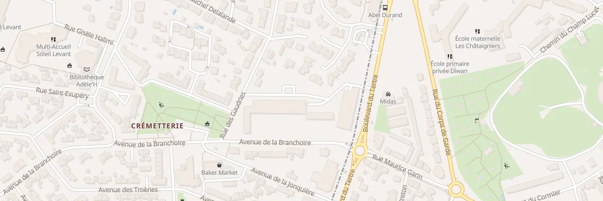 Plan du 14 Av de la Branchoire à Saint-Herblain