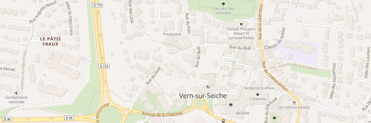 Plan du 9 Rue du Boël à Vern-sur-Seiche