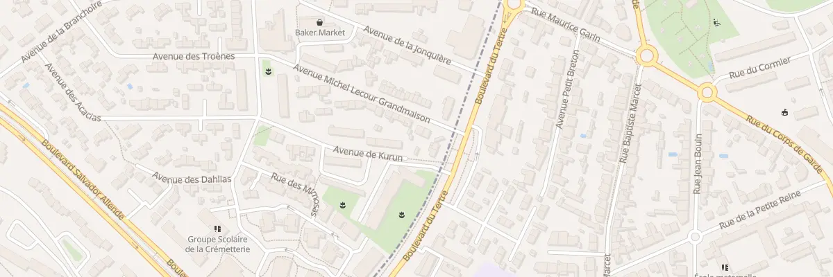 Plan du 3 Av Michel Lecour Grandmaison à Saint-Herblain