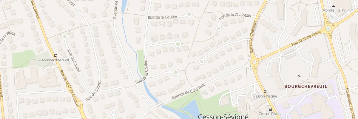 Plan du 8 Rue de la Coulée à Cesson-Sévigné