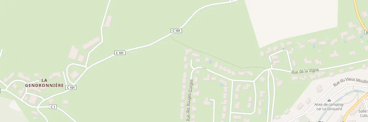 Plan du 24 Rue des Rouges gorges au Girouard