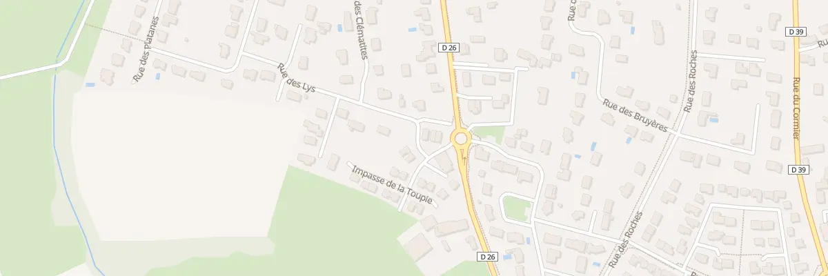 Plan du 2B Rue des lys à Grandchamp-des-Fontaines
