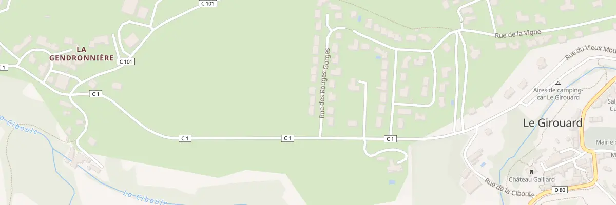 Plan du 40 Rue des Rouges gorges au Girouard