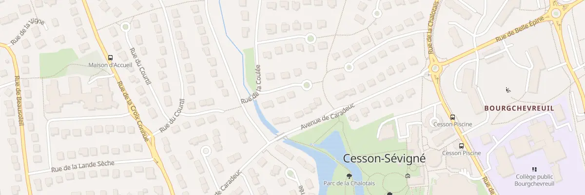 Plan du 6 Rue de la Coulée à Cesson-Sévigné