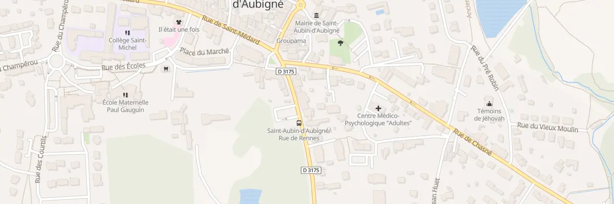 Plan du 9 Rue de Rennes à Saint-Aubin-d’Aubigné