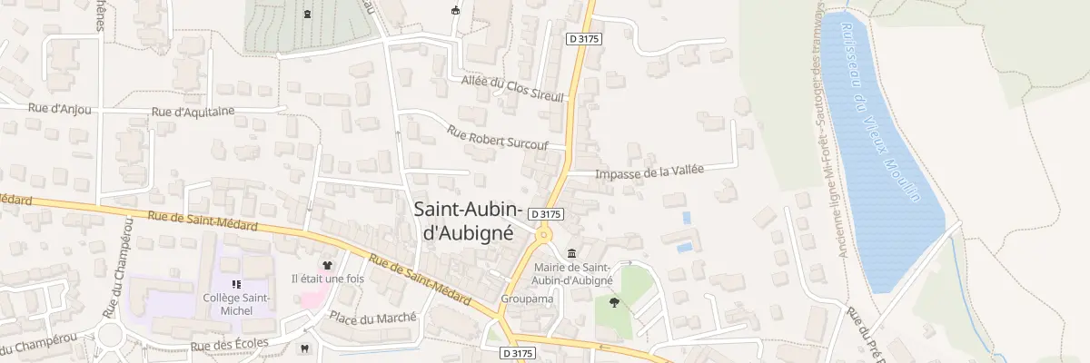 Plan du 25 Rue d’Antrain à Saint-Aubin-d’Aubigné