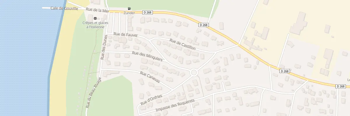 Plan du 13 Rue de Fauvet à Gouville-sur-Mer