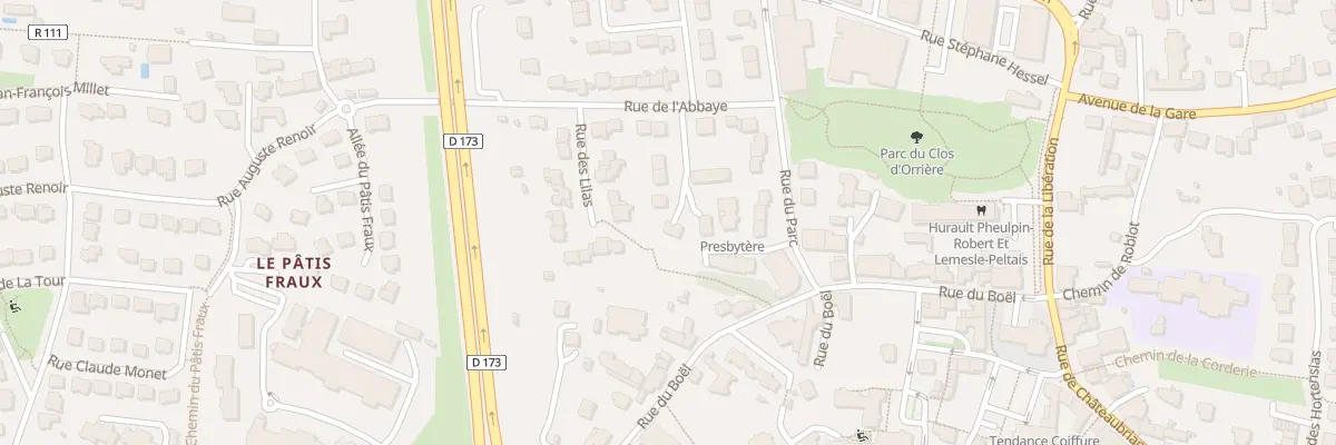 Plan du 8 All de Brocéliande à Vern-sur-Seiche