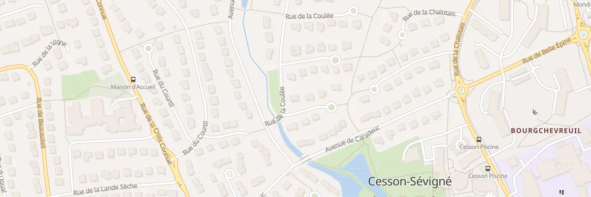 Plan du 14 Rue de la Coulée à Cesson-Sévigné