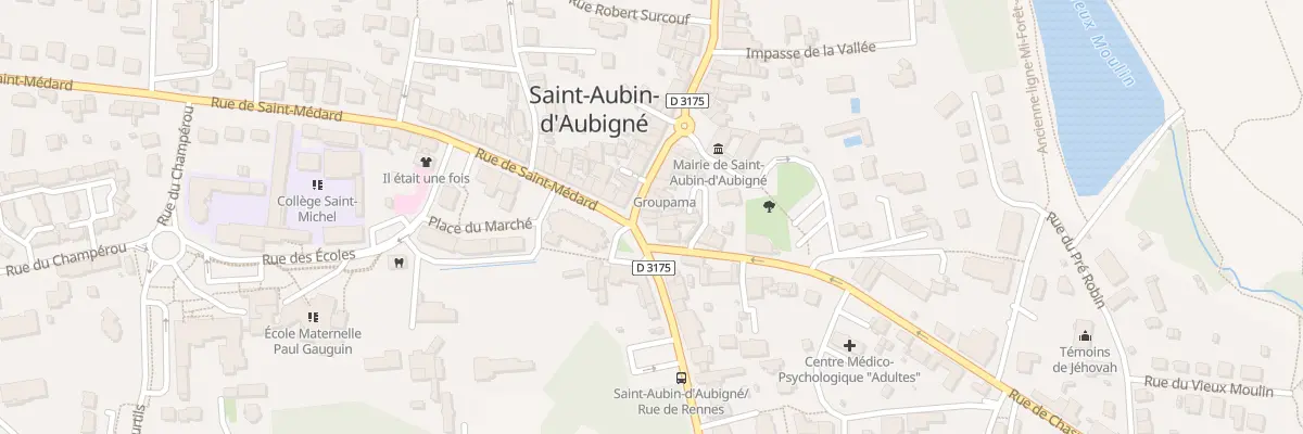 Plan du 6 Rue d’Antrain à Saint-Aubin-d’Aubigné