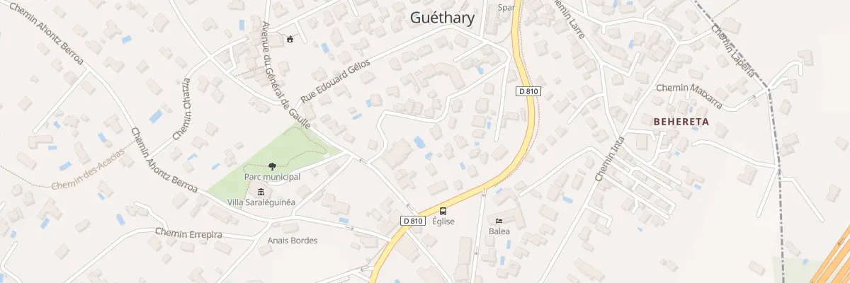 Plan du 2 All Elizaldia à Guéthary